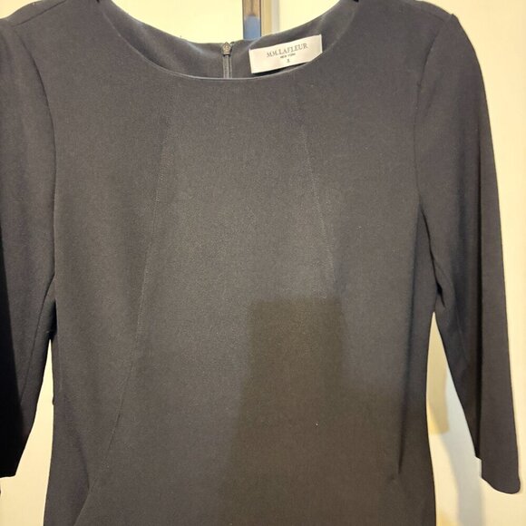 MM Lafleur Etsuko Recycled WonderTex Black Sheath Dress - Picture 7 of 16